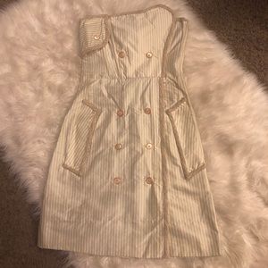 claire la faye strapless dress